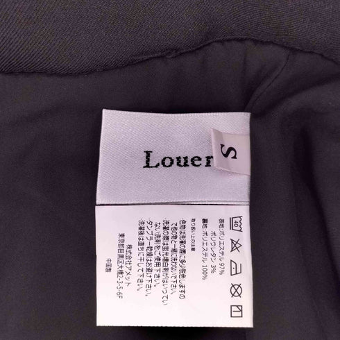ルエレ Louere フロントジップハイウエストタックパンツ レディース JPN:S