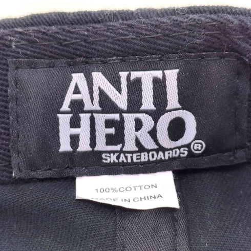 アンタイヒーロー ANTIHERO ロゴパッチキャップ メンズ
