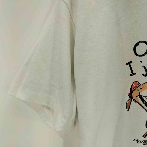 Center Star 90S USA製 シングルステッチ プリント クルーネック半袖Tシャツ メンズ JPN:L