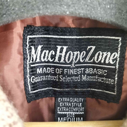 MacHopeZone マドラスチェック レーヨン混 ウールカバーオール メンズ M