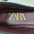 ザラ ZARA アニマル柄レザーフラットシューズ レディース 36