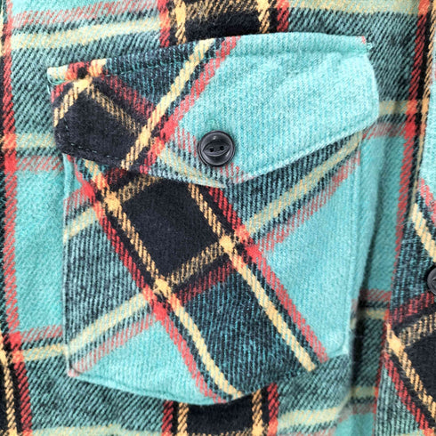 ステューシー Stussy L/S flannel shirt plaid check ヘビーフランネルシャツ メンズ JPN:L