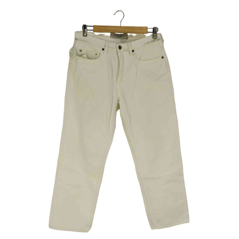 ゴールデングース GOLDEN GOOSE Cory Loose Skate White denim Pants ボタンフライ ホワイトデニム メンズ 30