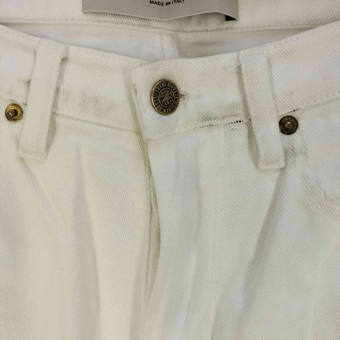 ゴールデングース GOLDEN GOOSE Cory Loose Skate White denim Pants ボタンフライ ホワイトデニム メンズ 30