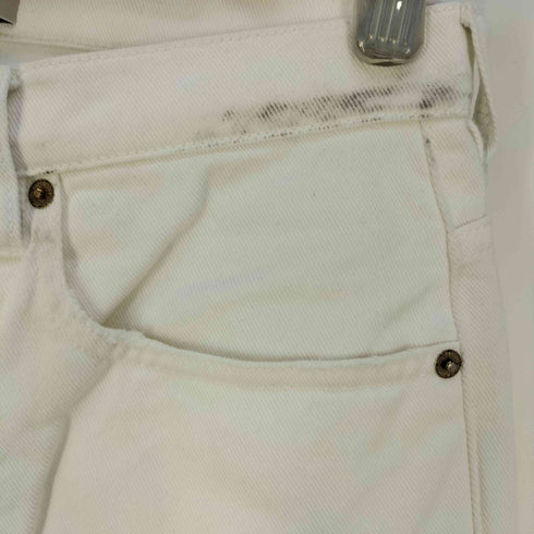ゴールデングース GOLDEN GOOSE Cory Loose Skate White denim Pants ボタンフライ ホワイトデニム メンズ 30