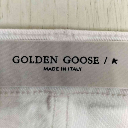 ゴールデングース GOLDEN GOOSE Cory Loose Skate White denim Pants ボタンフライ ホワイトデニム メンズ 30