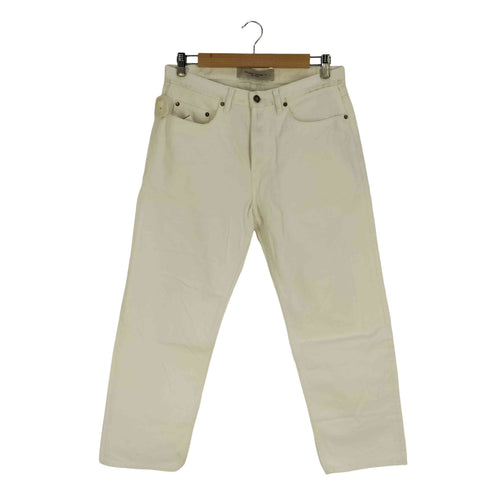 ゴールデングース GOLDEN GOOSE Cory Loose Skate White denim Pants ボタンフライ ホワイトデニム メンズ 30