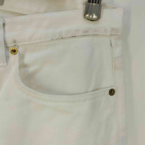 ゴールデングース GOLDEN GOOSE Cory Loose Skate White denim Pants ボタンフライ ホワイトデニム メンズ 30