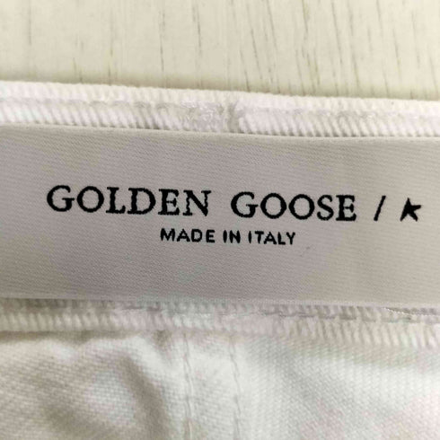 ゴールデングース GOLDEN GOOSE Cory Loose Skate White denim Pants ボタンフライ ホワイトデニム メンズ 30