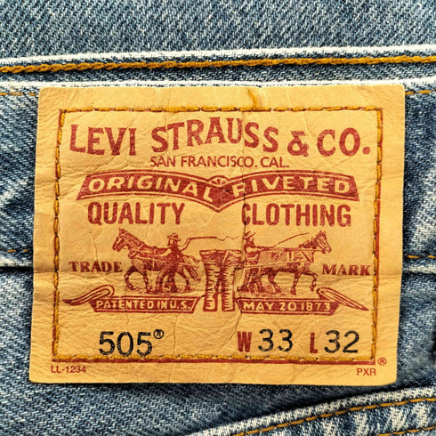 リーバイス Levis 505 REGULAR FIT ワイドデニム メンズ 33/32