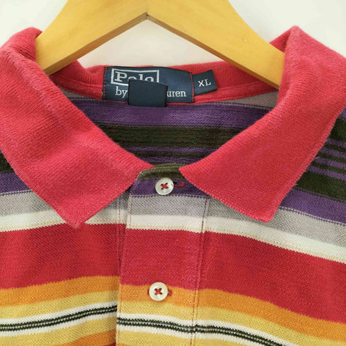 ポロバイラルフローレン Polo by RALPH LAUREN サニーストライプポロシャツ メンズ import:XL