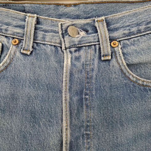 リーバイス Levis ボタン裏544 脇割 黒×オレンジステッチ ボタンフライ デニムパンツ レディース