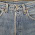 リーバイス Levis ボタン裏544 脇割 黒×オレンジステッチ ボタンフライ デニムパンツ レディース