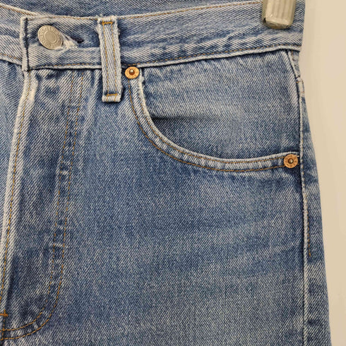 リーバイス Levis ボタン裏544 脇割 黒×オレンジステッチ ボタンフライ デニムパンツ レディース