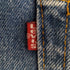 リーバイス Levis ボタン裏544 脇割 黒×オレンジステッチ ボタンフライ デニムパンツ レディース