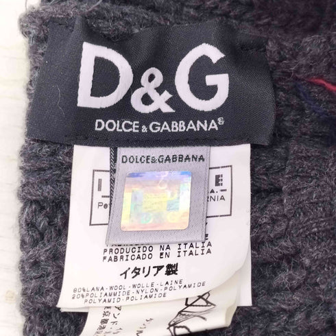 ドルチェアンドガッバーナ DOLCE&GABBANA アーガイルニットキャップ レディース