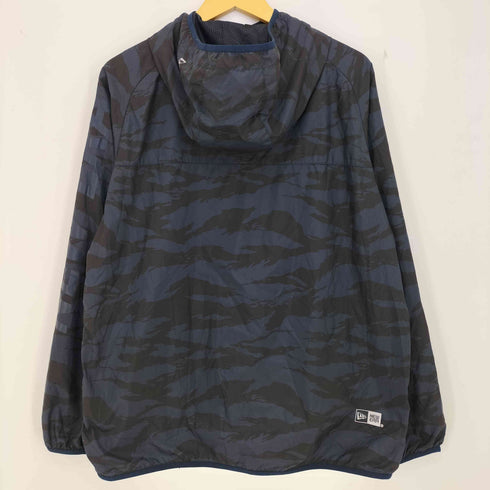 ニューエラ NEW ERA ウィンドジャケット タイガーストライプカモ × ネイビー メンズ JPN:XL
