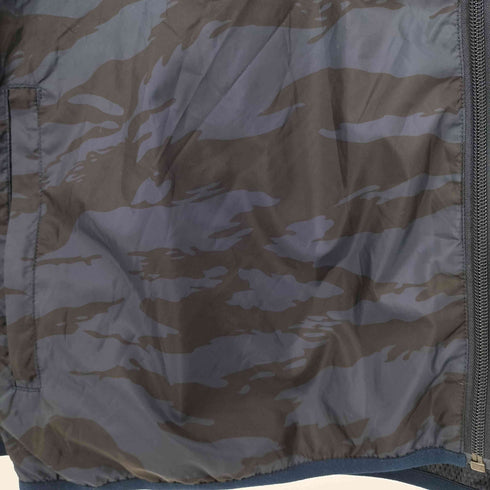 ニューエラ NEW ERA ウィンドジャケット タイガーストライプカモ × ネイビー メンズ JPN:XL