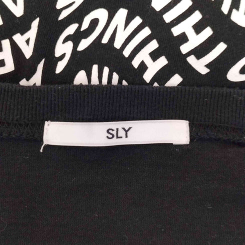 スライ SLY PRINT CREWNECK トップス レディース FREE