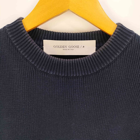ゴールデングース GOLDEN GOOSE バックロゴ ラウンドネック セーター メンズ import:M