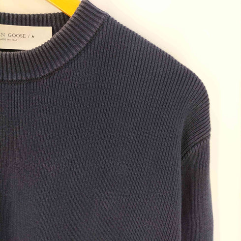 ゴールデングース GOLDEN GOOSE バックロゴ ラウンドネック セーター メンズ import:M