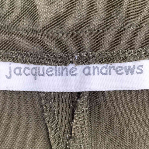 jacqueline andrews USA製 タック ワイドテーパードスラックス 裾スリット レディース 8