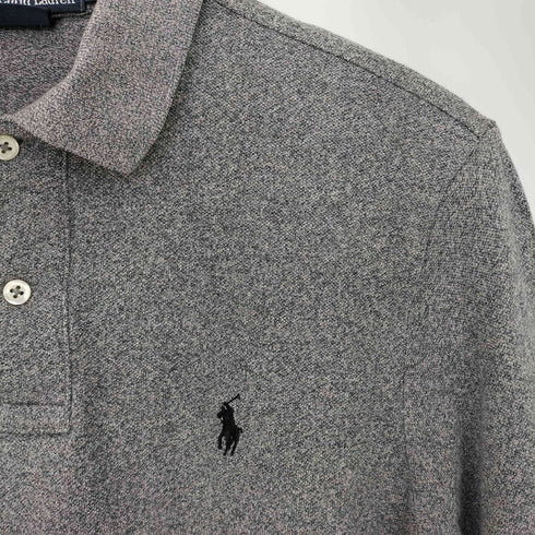 ポロラルフローレン POLO RALPH LAUREN CUSTOM FIT ロングスリーブポロ 長袖 メンズ import:M