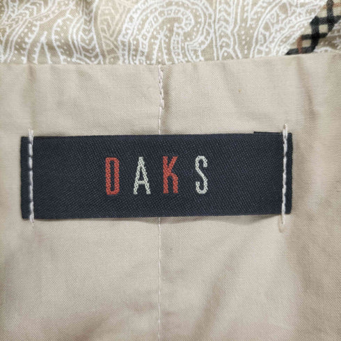 ダックス DAKS トグルボタン ペイズリー柄ダウンベスト メンズ