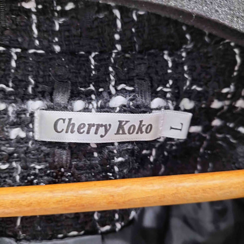 cherry Koko ツイードダブルテーラードジャケット 金ボタン レディース JPN:L
