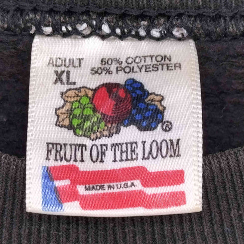 フルーツオブザルーム FRUIT OF THE LOOM 90S USA製 SPOOKY WORLD プリント スウェット メンズ import:XL