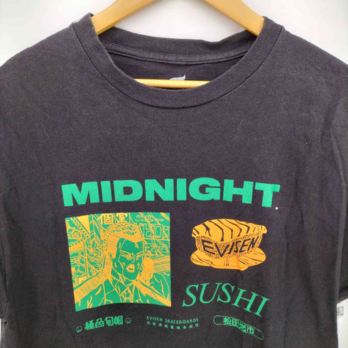 ヱビセンスケートボーズ Evisen skateboards MIDNIGHT SUSHI S/S Tシャツ メンズ JPN:L