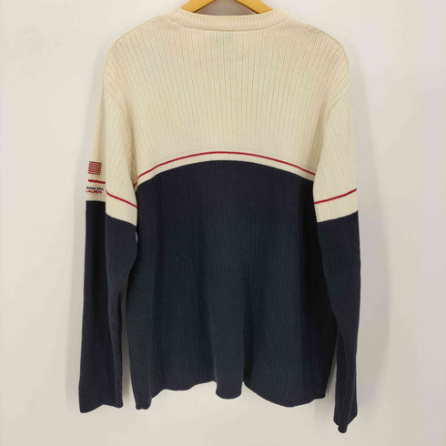 ポロジーンズ RL POLO JEANS CO. ロゴワッペン リブ編み ニット セーター メンズ import:L