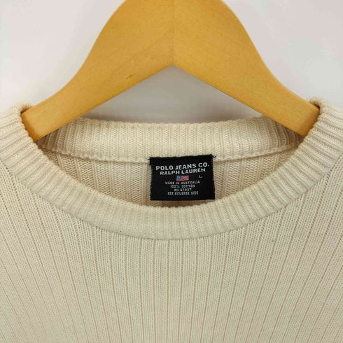 ポロジーンズ RL POLO JEANS CO. ロゴワッペン リブ編み ニット セーター メンズ import:L