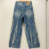 LMOOD Max Wide Denim Storm Bule ペイント ワイド ストレート デニム パンツ メンズ JPN:46