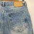 LMOOD Max Wide Denim Storm Bule ペイント ワイド ストレート デニム パンツ メンズ JPN:46