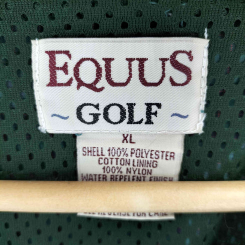 EQUUS GOLF メッシュ裏地 チェック柄 プルオーバー メンズ import:XL