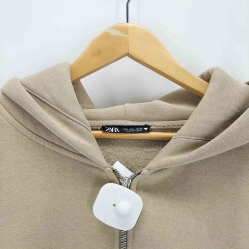 ザラ ZARA ジップアップパーカーミニワンピース レディース import:L