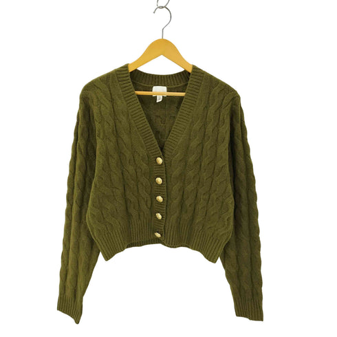 エイチアンドエム H&M ケーブルニットカーディガン レディース import:M