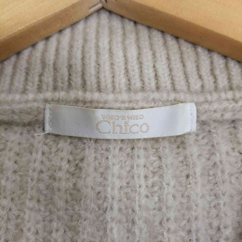 フーズフーチコ whos who Chico ハーフZIPニットミニワンピース レディース FREE