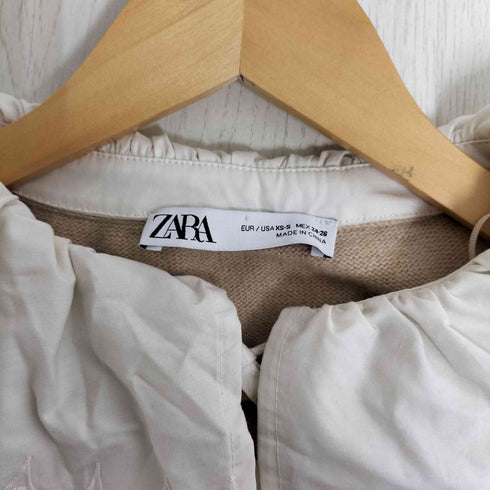 ザラ ZARA フリルカラー ニットワンピース レディース XS-S