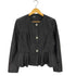 ザラ ZARA フェイクレザー ペプラムジャケット レディース import:L