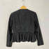 ザラ ZARA フェイクレザー ペプラムジャケット レディース import:L