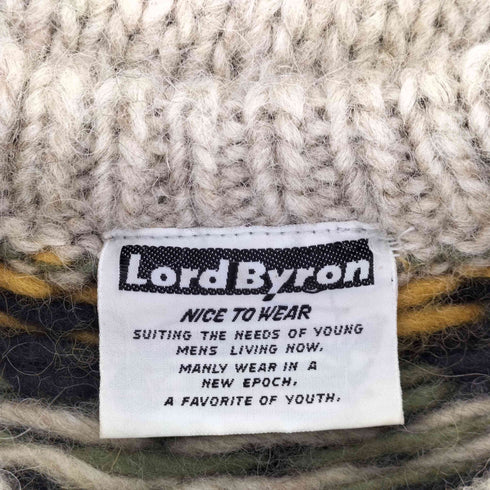 Lord Byron ノルディックウールハンドニット レディース