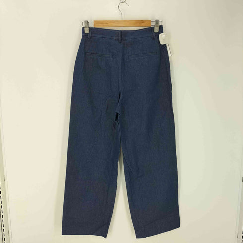 マカフィー MACPHEE 24SS リアクティブデニム タックテーパードパンツ レディース 36