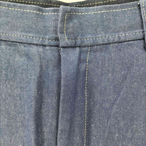 マカフィー MACPHEE 24SS リアクティブデニム タックテーパードパンツ レディース 36