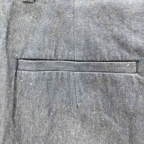 マカフィー MACPHEE 24SS リアクティブデニム タックテーパードパンツ レディース 36