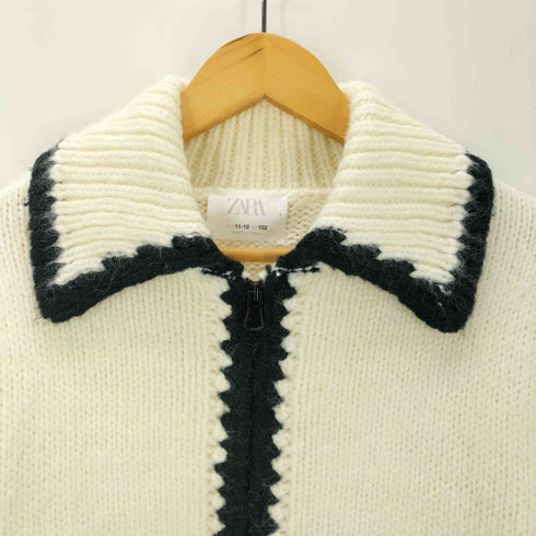 ザラ ZARA ピーターパンカラー ニットカーディガン レディース 11-12