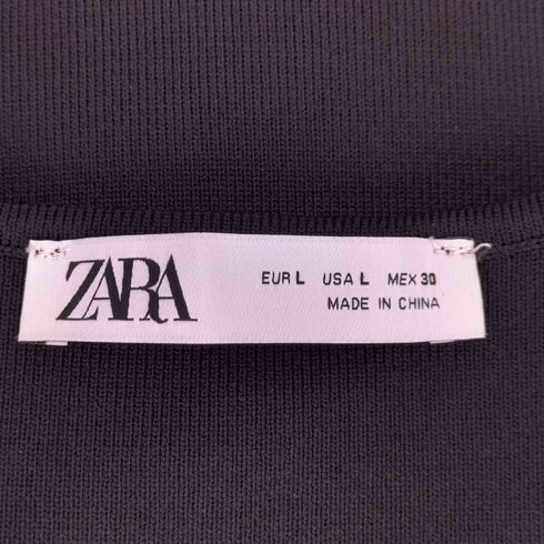ザラ ZARA リボン ニット カーディガン レディース import:L