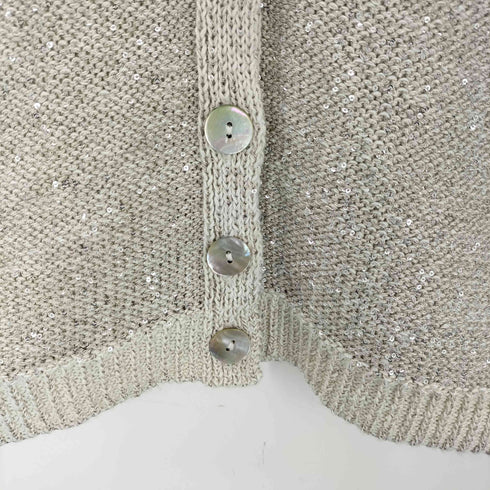 ザラ ZARA ラメニットカーディガン レディース import:L