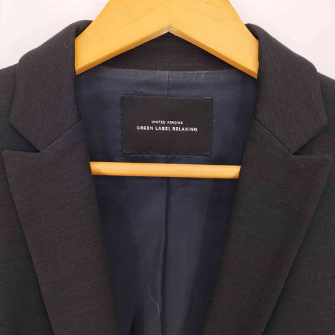 ユナイテッドアローズグリーンレーベルリラクシング UNITED ARROWS green label relaxing CR Handwash ポンチ 1B ジャケット 1B テーラードジャケット レディース JPN:40